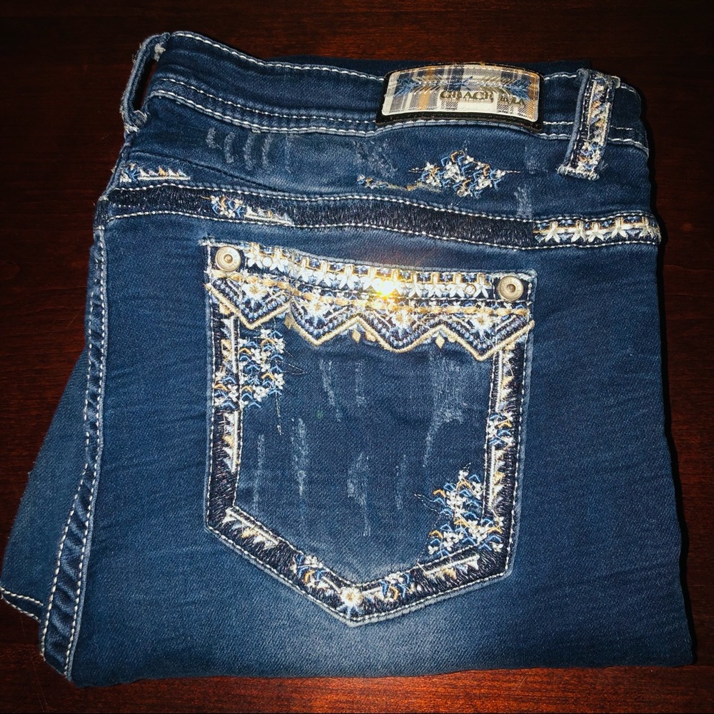 Grace in LA. Aztec (Plus Size) Boot Jeans